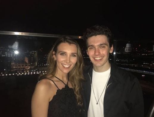 Jack Rowan with his girlfriend